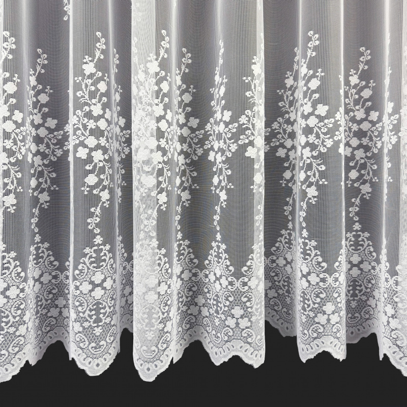 Ervi žakárová záclona bílá 7374, metráž