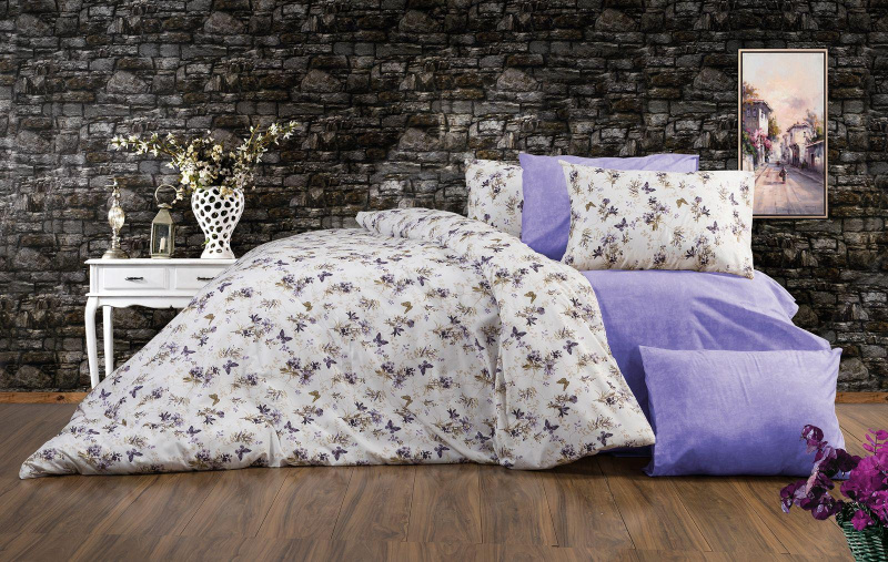 Ervi bavlněné povlečení - Fialový Klid