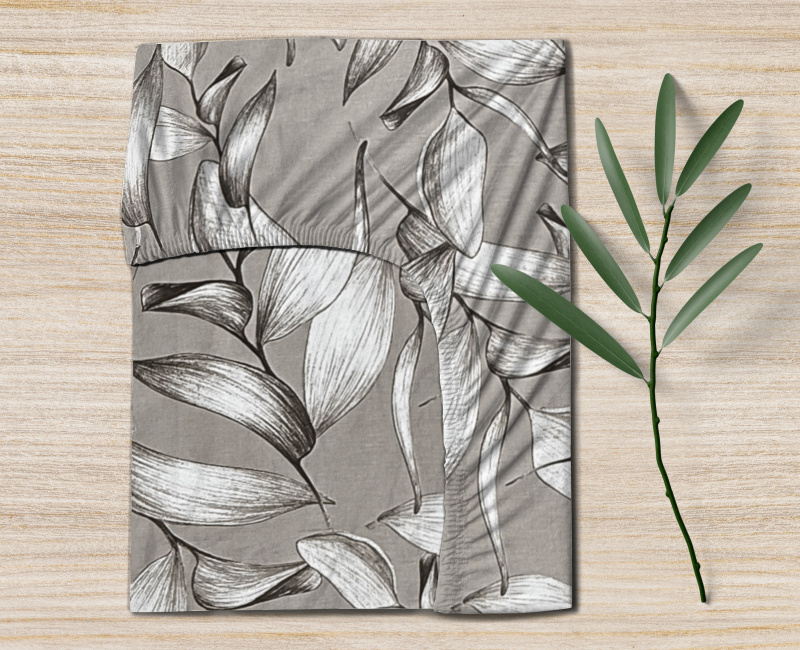 Ervi Bavlněné napínací prostěradlo - Elegantní větvičky