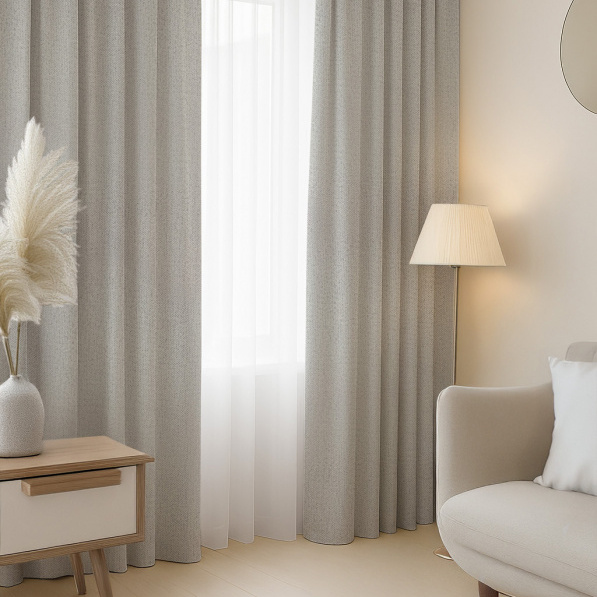 Ervi Blackout 100% zatemňovací závěs NV 11 - béžovo-šedý