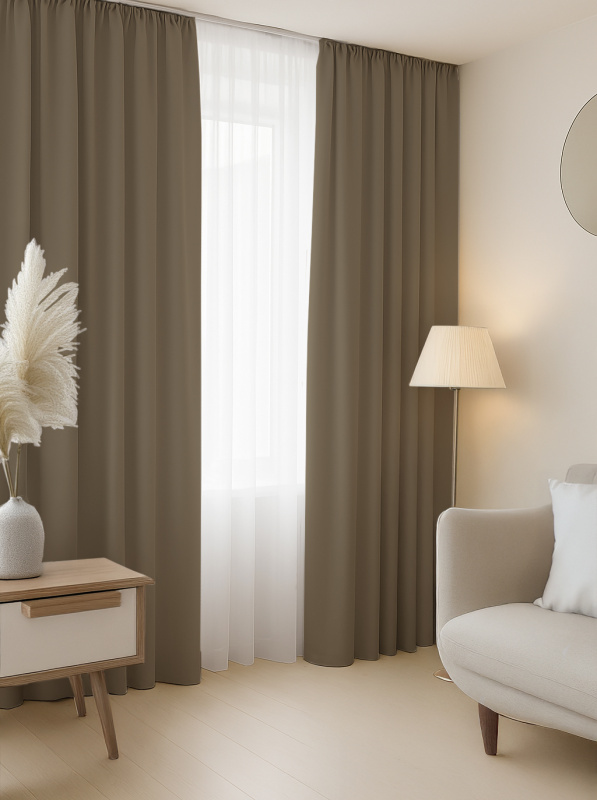 Ervi 100 zatemňovací závěs Blackout 03 - béžové