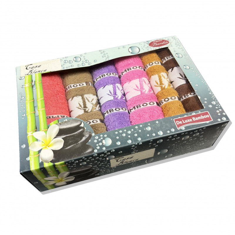 Kuchyňské utěrky De Luxe bamboo (6ks) 30x50 cm - dárkové balení