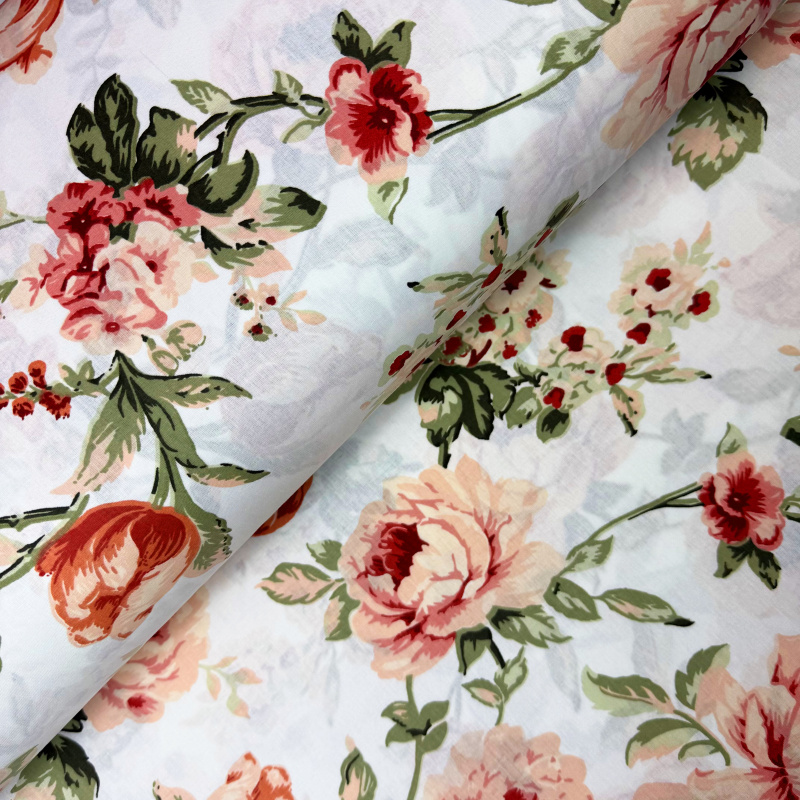 Ervi Bavlněné napínací prostěradlo - Šepot květin