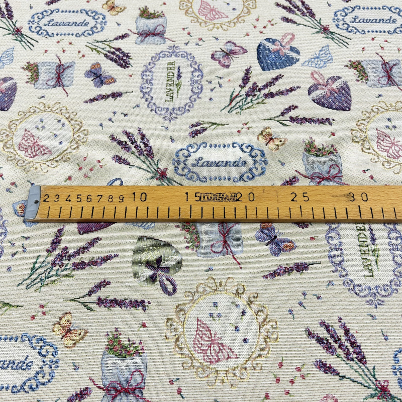 Ervi Gobelínový ubrus na stůl obdélníkový - Romantická levandule