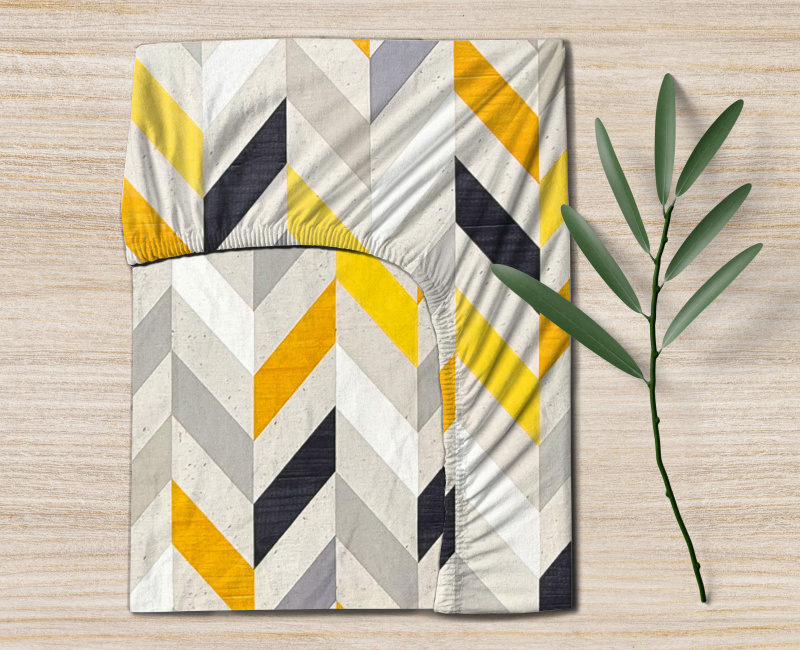 Ervi Bavlněné napínací prostěradlo - Rytmus