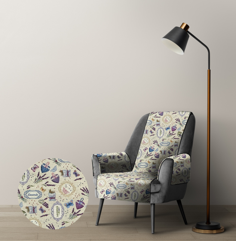 Ervi Gobelínový přehoz na křeslo - Romantická levandule