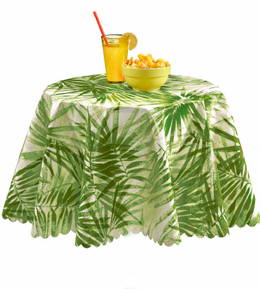 Ubrus PVC FL-1458 kulatý - Tropické (různé velikosti)