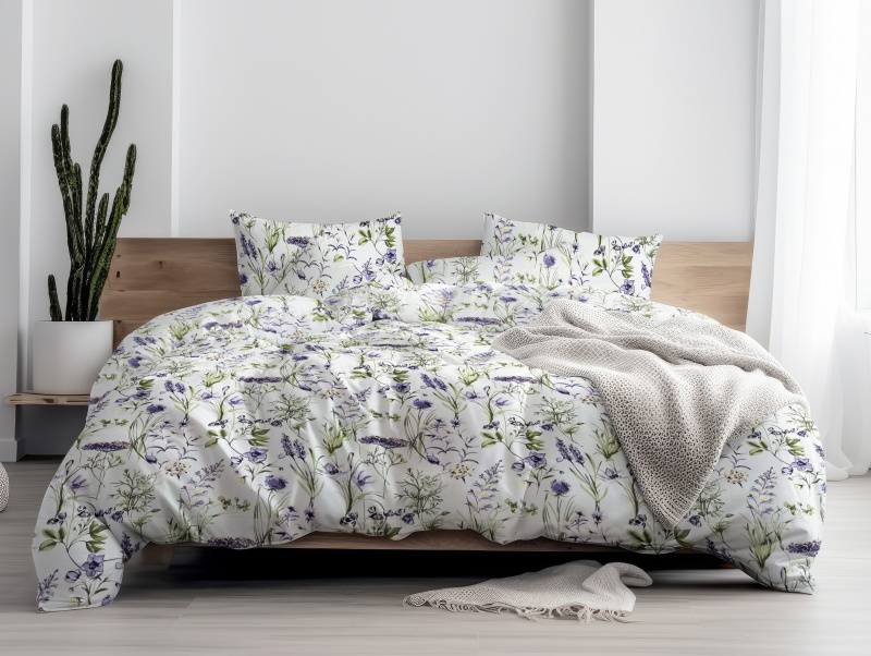 Ervi Bavlněné povlečení - kytice sedmikrásek - kopie