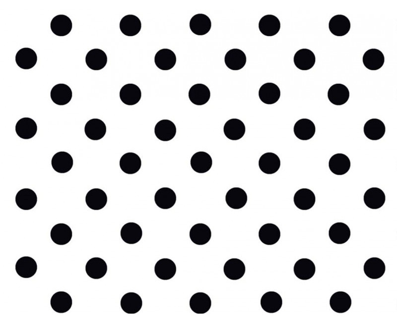 Ubrus PVC kulatý M-097A - Puntíky (různé velikosti)