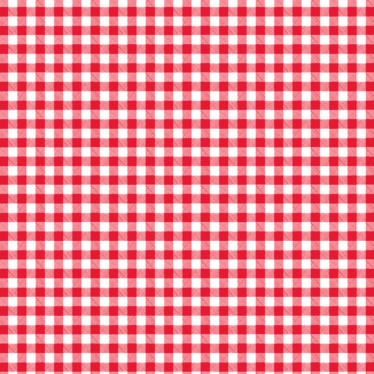 Ubrus PVC kulatý FL-1345-01 - Červeno-bílé kostičky (různé velikosti)