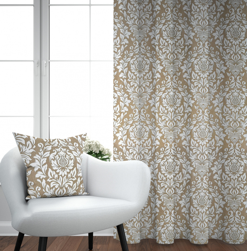 Ervi Bavlněný závěs - Královský ornament