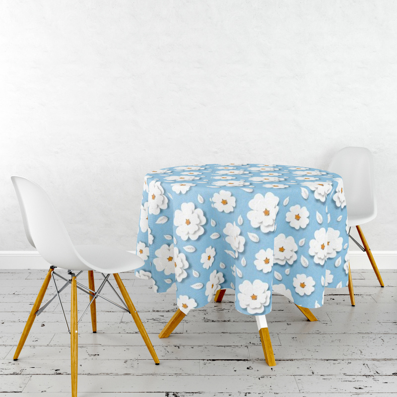 Ubrus PVC kulatý M-187A – Zahrádka snů (různé velikosti)