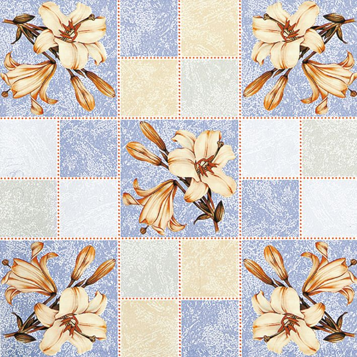 Ubrus PVC kulatý DE-118C – Královské lilie (různé velikosti)