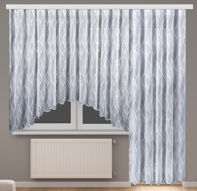 Ervi Balkonový komplet záclon - Flora - 7171