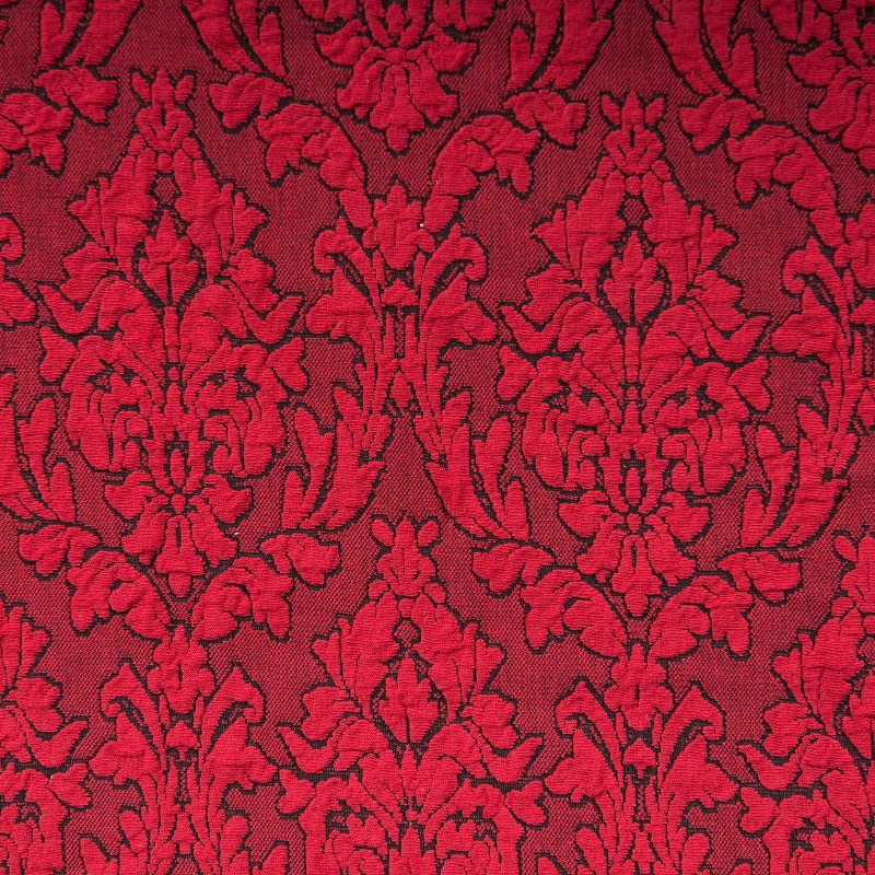 Sada 2 ks napínacích potahů na židli bez opěradla Baroko - bordo