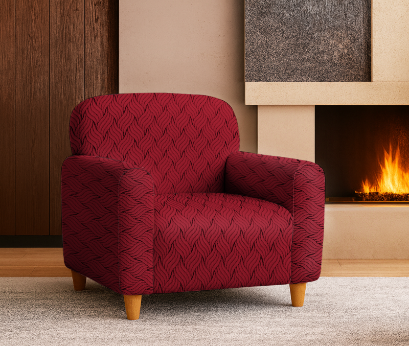 Napínací potah na křeslo Madrid - bordo