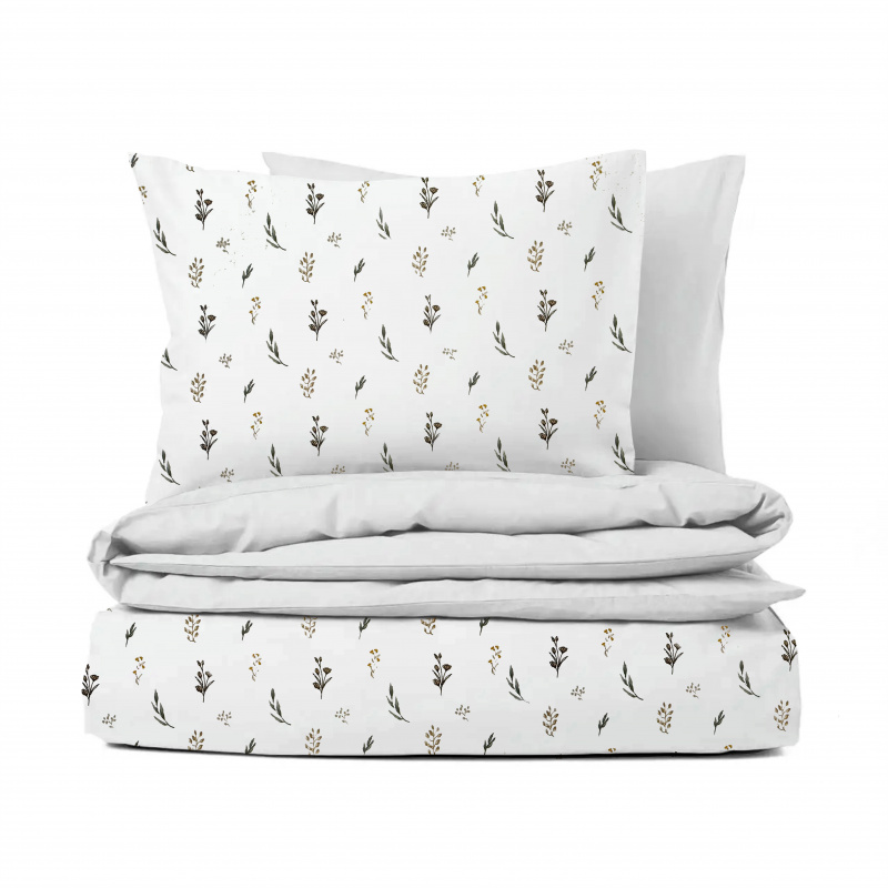 Ervi Bavlněné povlečení DUO - Louka snů/bílé