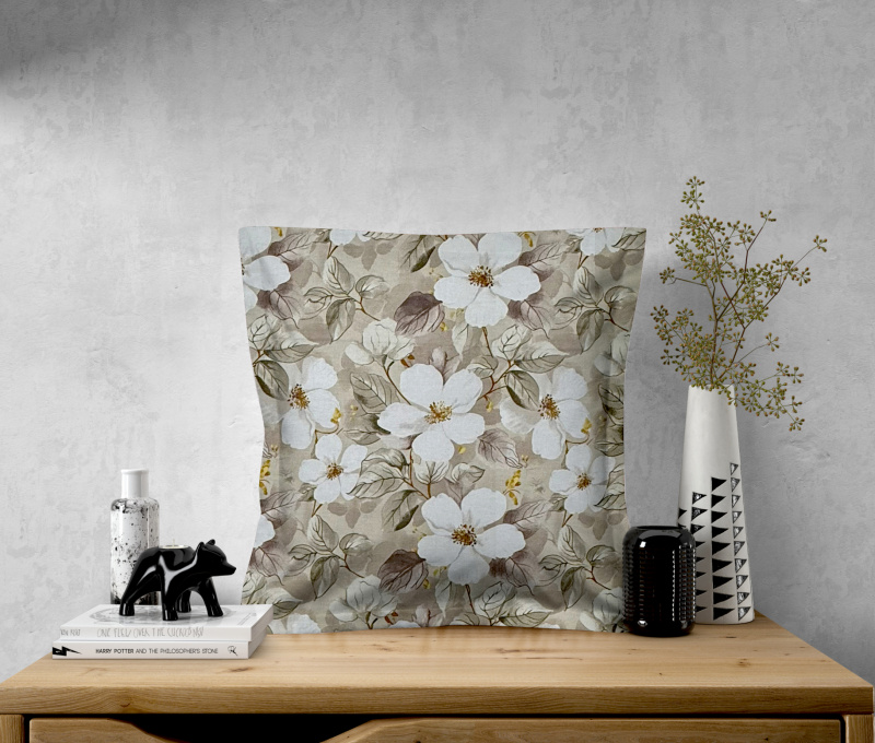 Ervi povlak na polštář bavlněný s lemem - Tichá romance