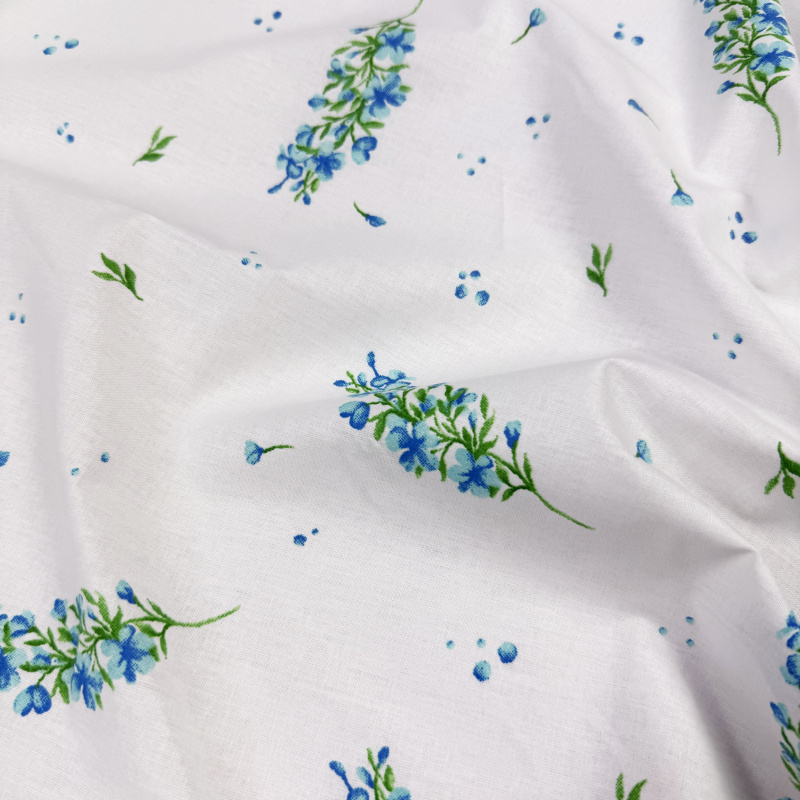Ervi povlak na polštář Bavlněný - Modrý květ jara