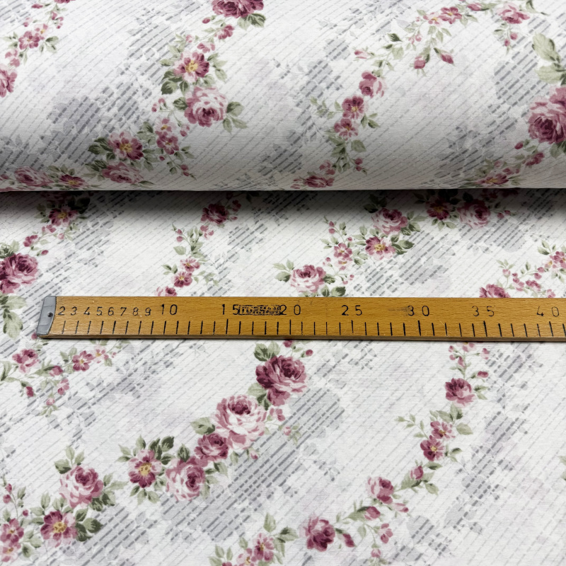 Ervi Bavlněná látka/plátno š.240cm - Květinová stezka - 117904-12, metráž