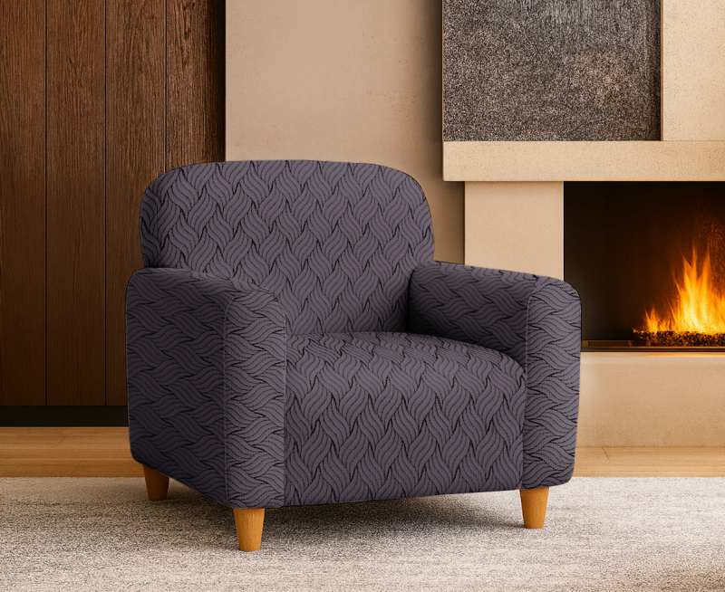 Napínací potah na křeslo Madrid - antracit