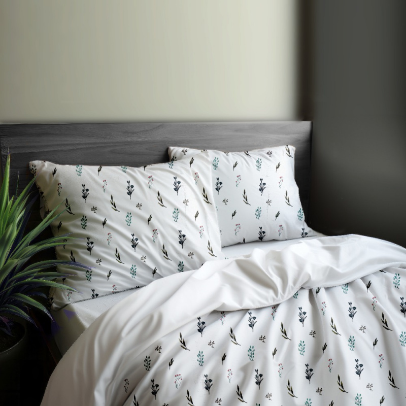 Ervi Bavlněné povlečení oboustranné - Louka snů 2/bílé