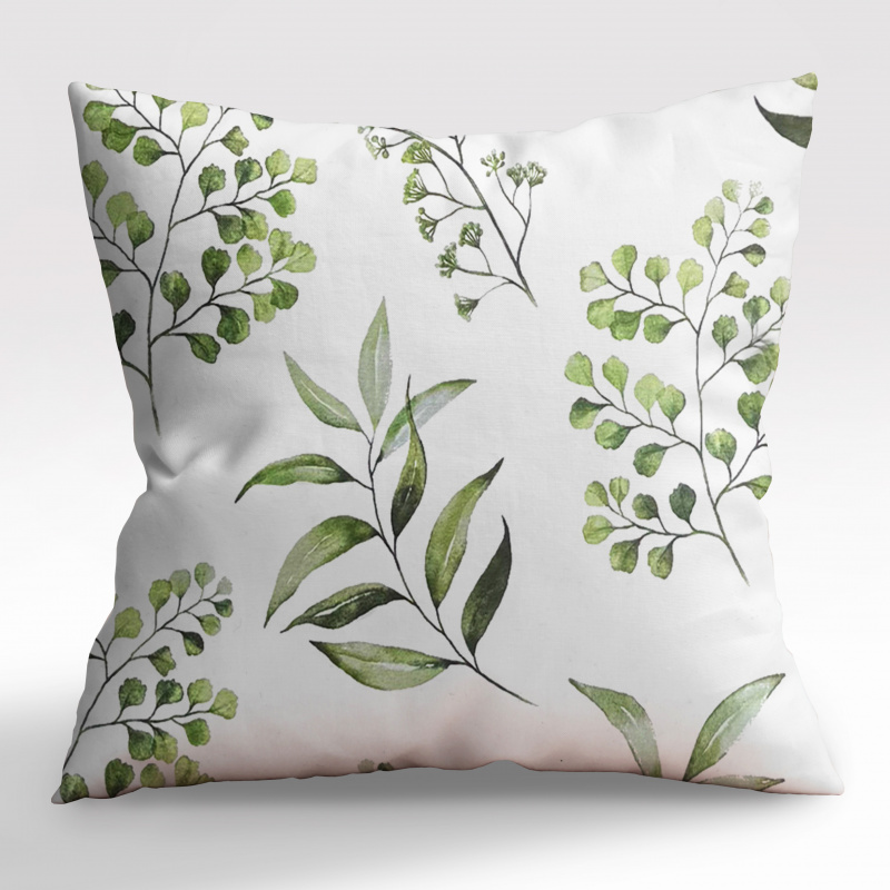 Ervi povlak na polštář Bavlněný - Zelená harmonie