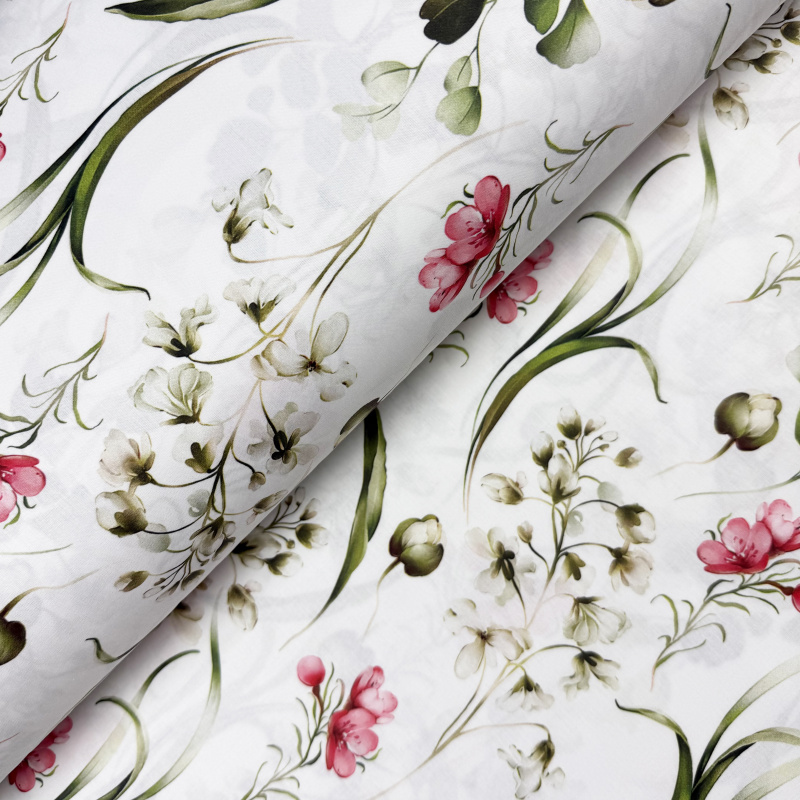 Ervi Bavlněná látka/plátno š.240cm - Dotek květů - 21572, metráž