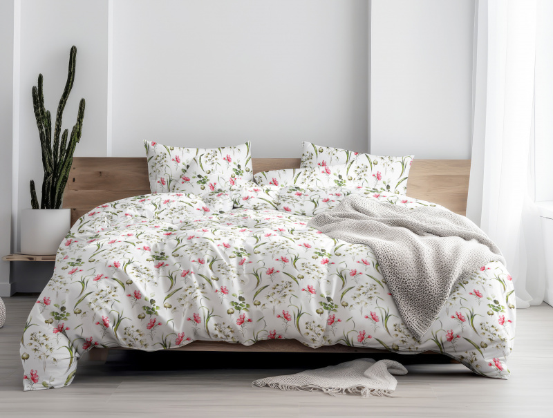 Ervi Bavlněné povlečení - Dotek květů