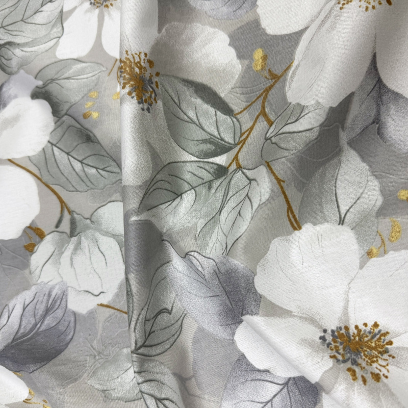 Ervi Bavlněný závěs - Tichá romance šedé