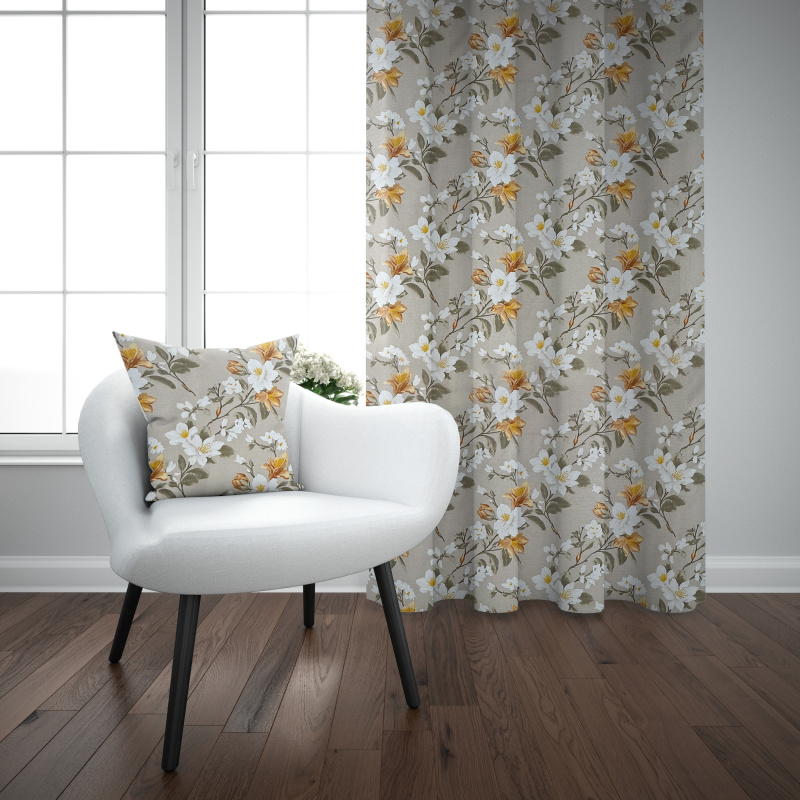 Ervi Bavlněný závěs - Magnóliový klid