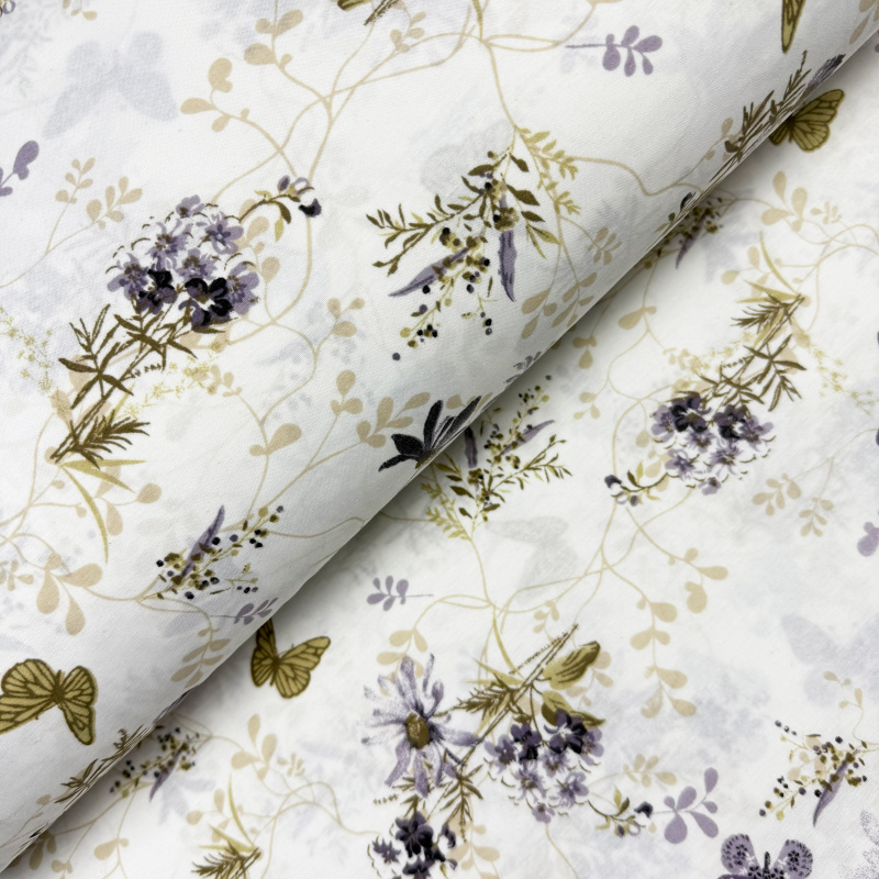 Ervi Bavlněná látka/plátno š.240cm - Tanec motýlů - 6928, metráž