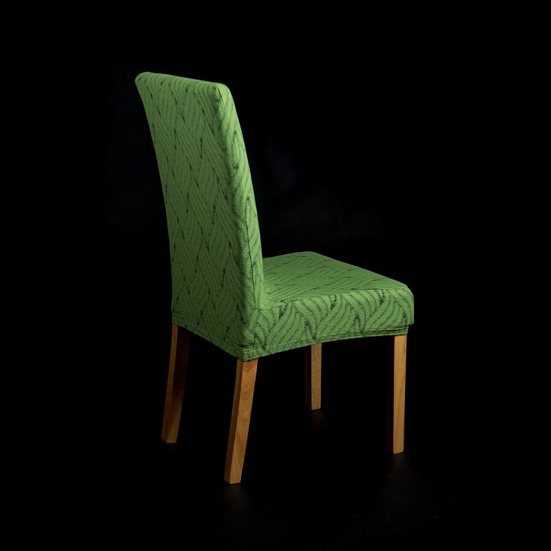 Napínací potah na židli s opěradlem Madrid - zelený