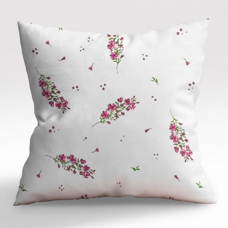 Ervi povlak na polštář Bavlněný - Růžový květ jara