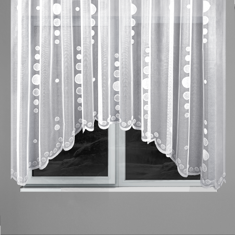 Ervi oblouková hotova záclona s řasící páskou - 15260