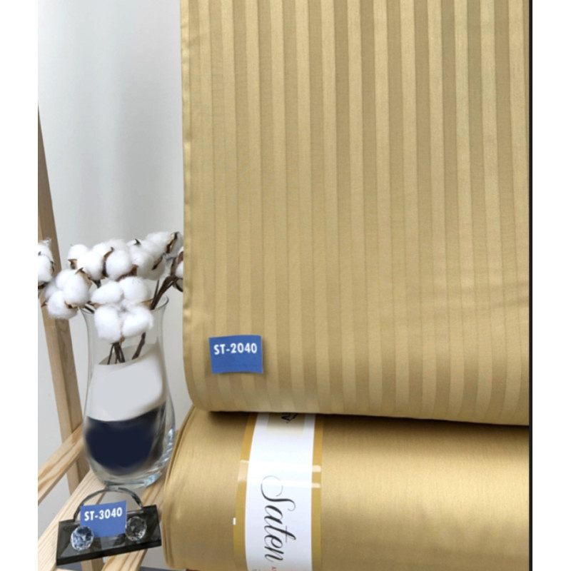 Ervi Saténový Damaškový povlak na polštář DELUXE - Gold