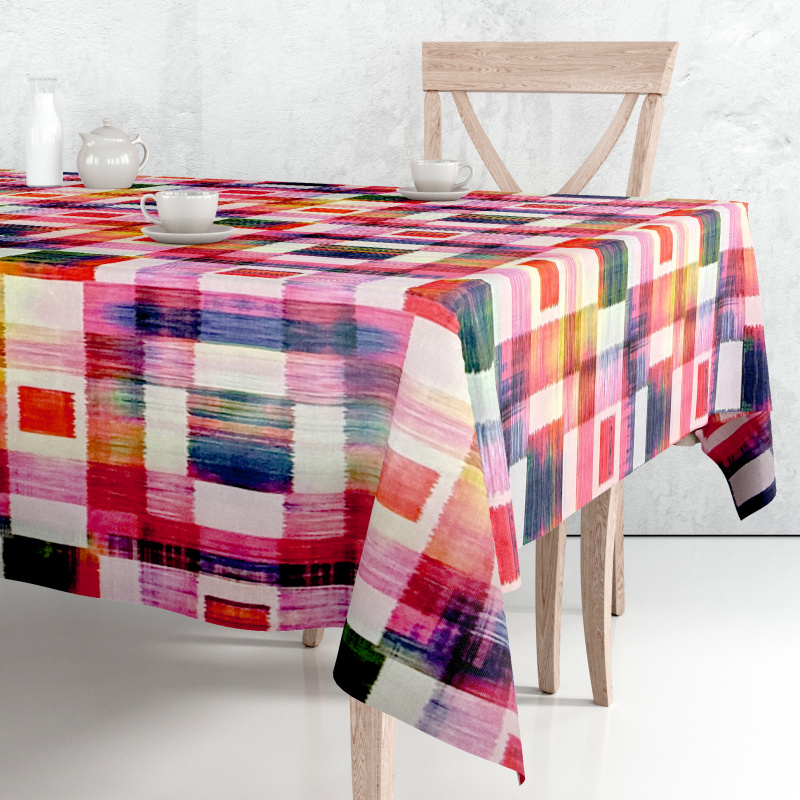 Ubrus PVC DC-1008 – Duha ve čtvercích (různé velikosti)