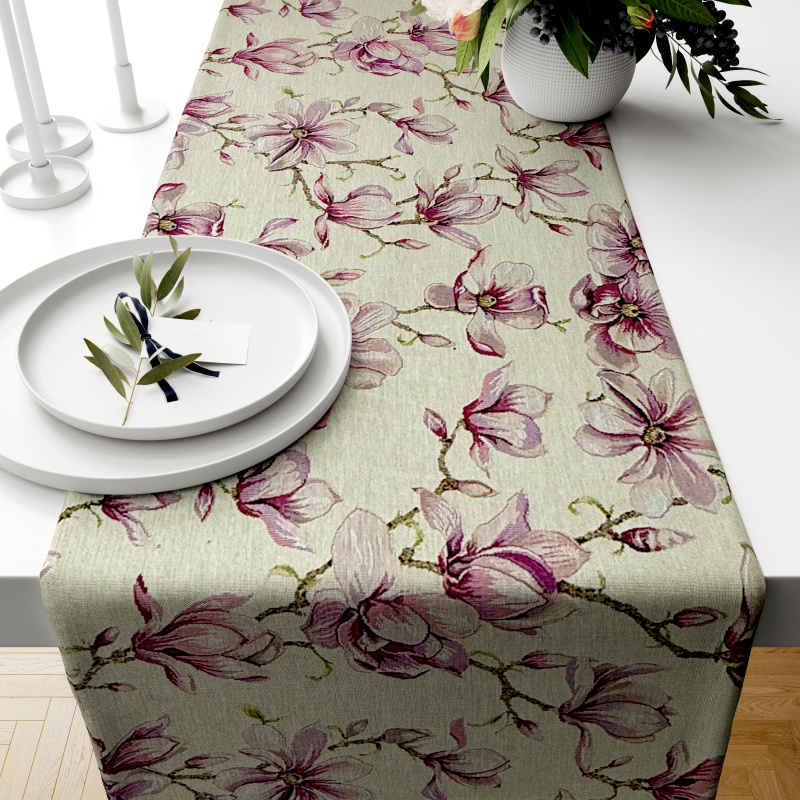 Ervi Gobelinový běhoun na stůl - Magnóliový sen