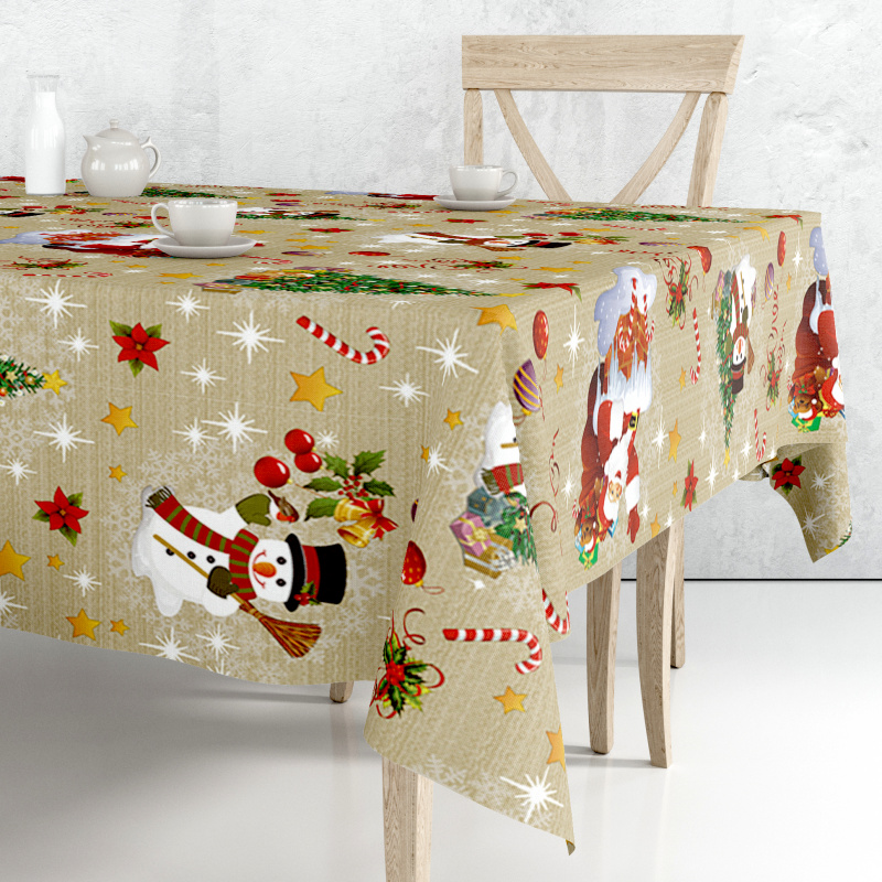 Ubrus PVC FL-1188-01 – Vánoční motiv (různé velikosti)