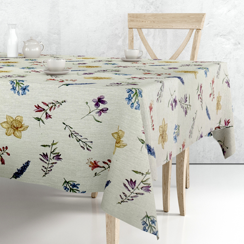 Ervi Gobelínový ubrus na stůl čtvercový - Narcisová romance
