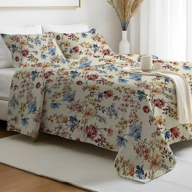 Ervi Gobelínový přehoz na postel jednolůžko/dvoulůžko - Vůně léta