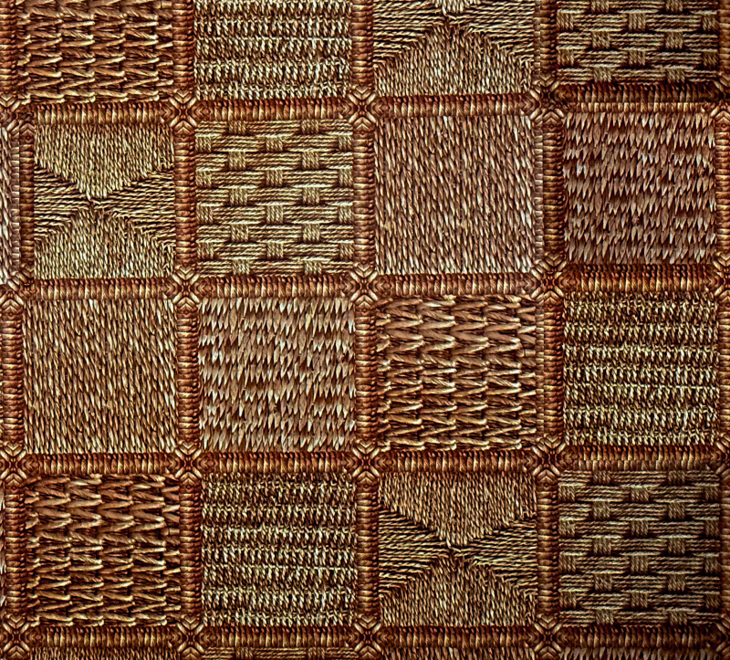 Ubrus PVC DE-63A – Ratanová harmonie (různé velikosti)