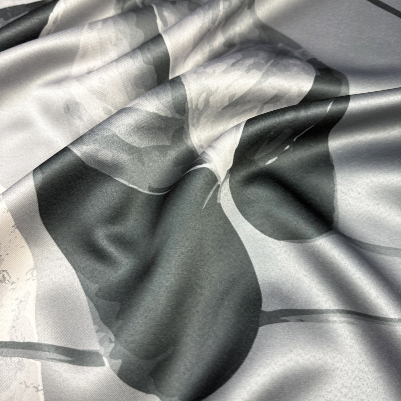 Ervi Blackout zatemňovací závěs Super print - Elegantní listí č.29